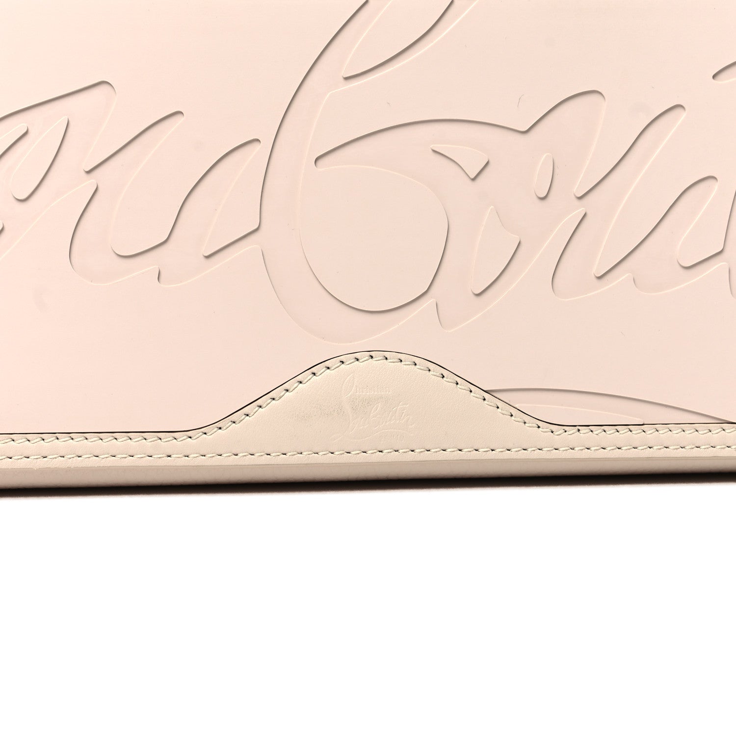 Christian Louboutin Calfskin Empire Spike Studded East West Cabata Tote Leche 15 of 15