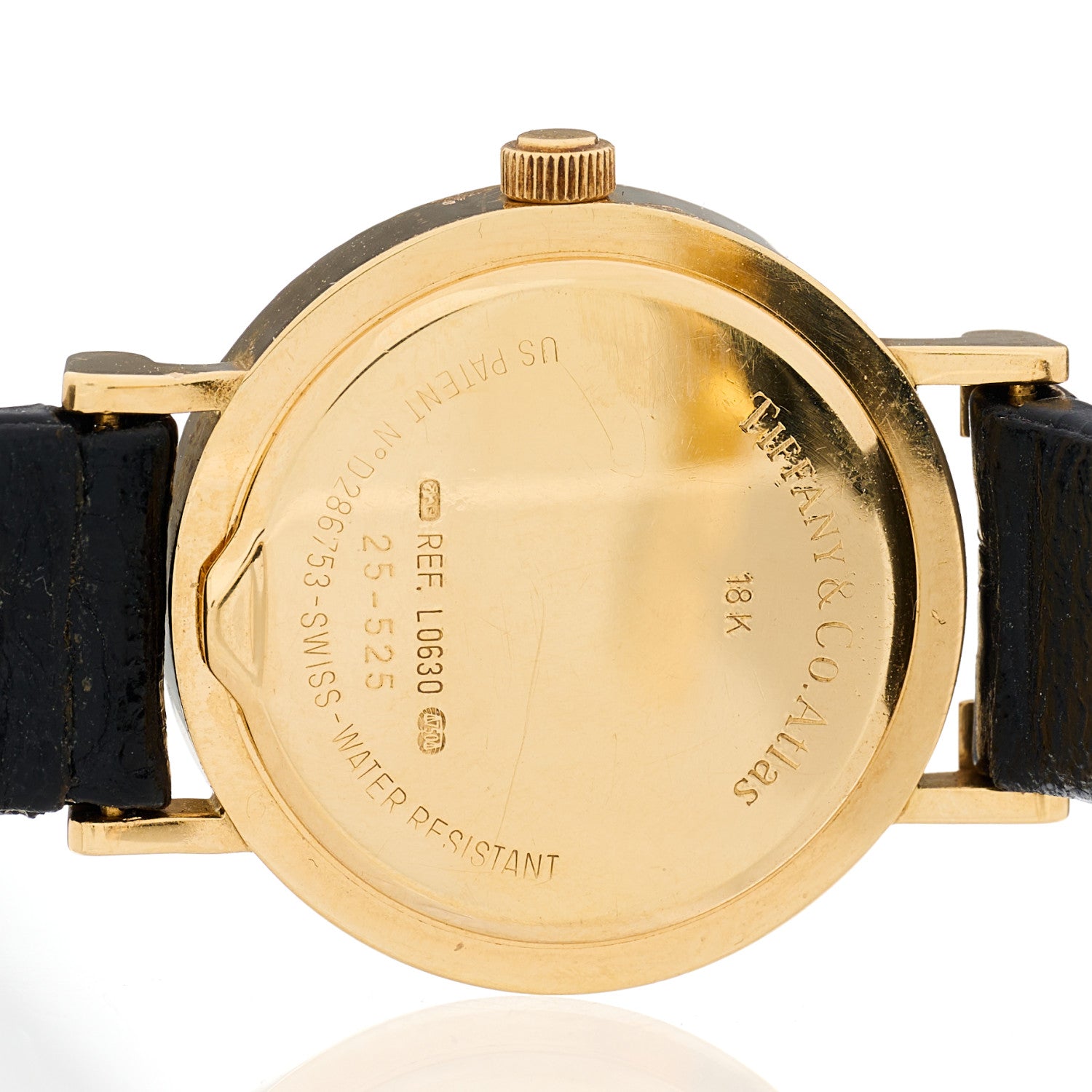Tiffany 18K Yellow Gold Alligator 24mm Atlas Quartz Watch Gold 4 of 4