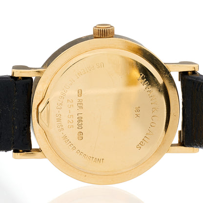 Tiffany 18K Yellow Gold Alligator 24mm Atlas Quartz Watch Gold 4 of 4