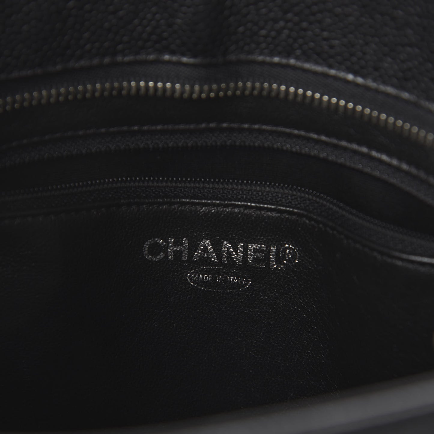 Caviar Quilted Medallion Tote Black
