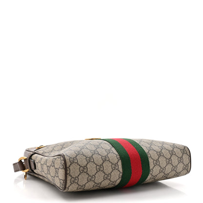 Gucci GG Supreme Monogram Web Medium Ophidia Messenger Bag Brown 4 of 10