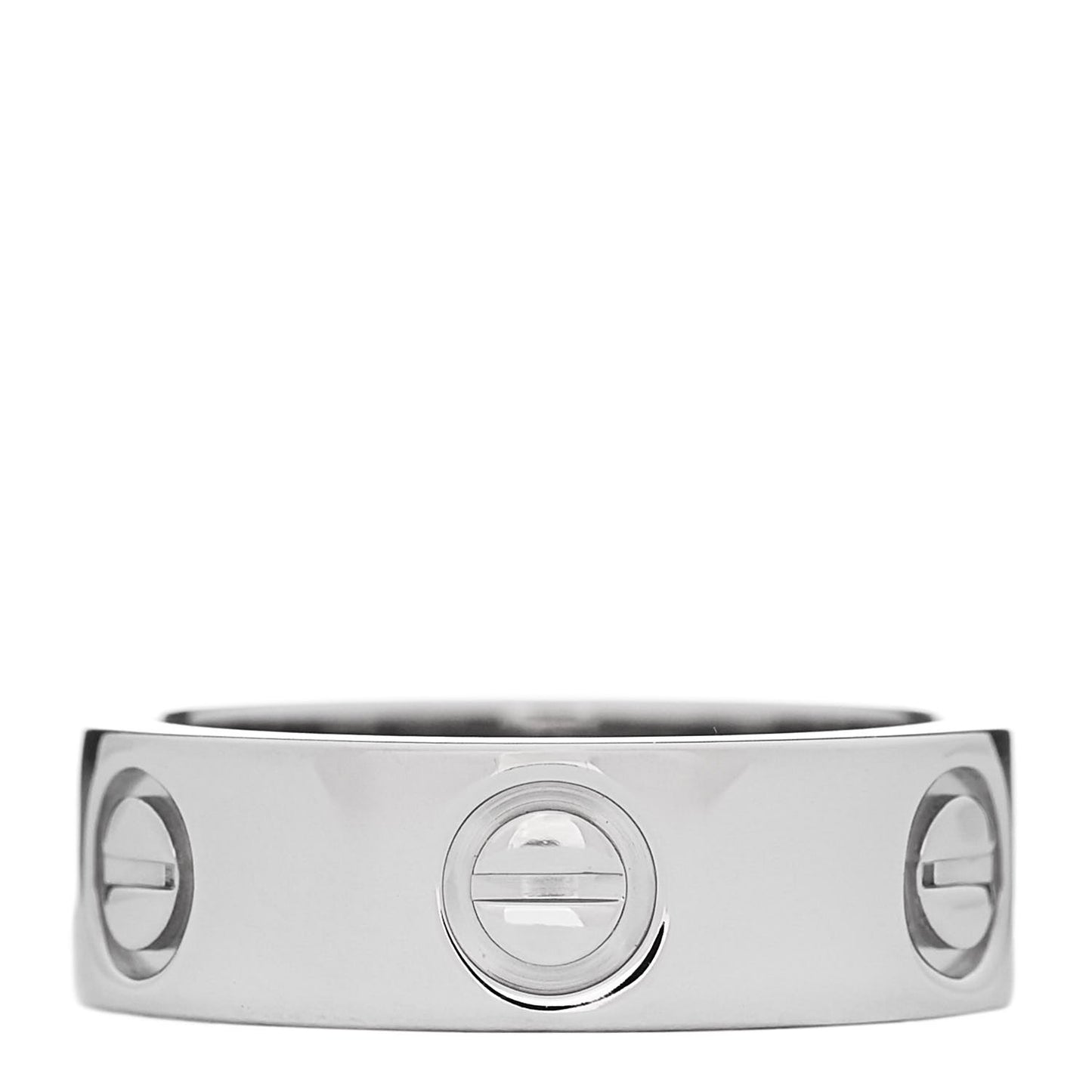 Platinum 5.5mm LOVE Ring 48 4.5