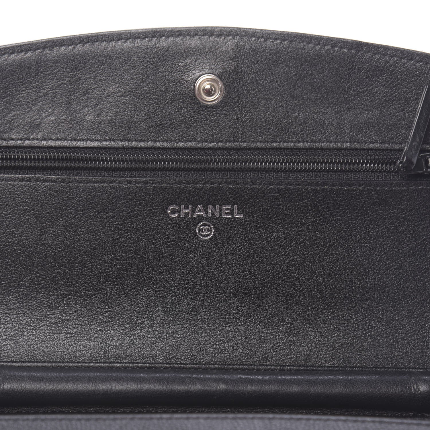 Chanel Caviar Sevruga Wallet On Chain WOC Black 6 of 16