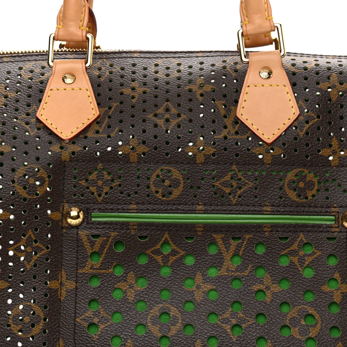 Monogram Perforated Speedy 30 Green