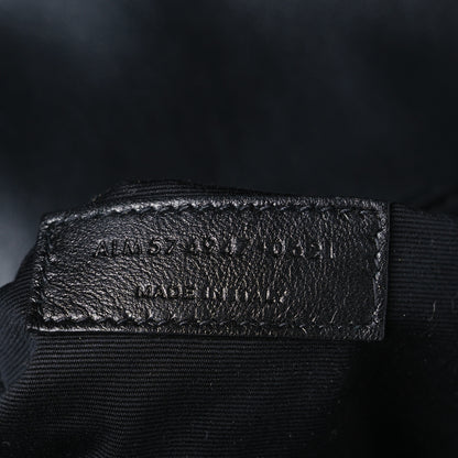 Saint Laurent Calfskin Y Quilted Monogram Monochrome Large Loulou Chain Satchel Black 8 of 11