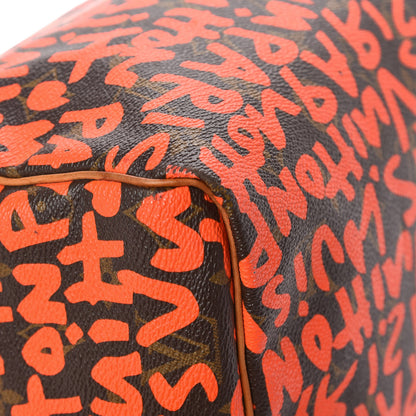Louis Vuitton Monogram Graffiti Speedy 30 Orange 12 of 13