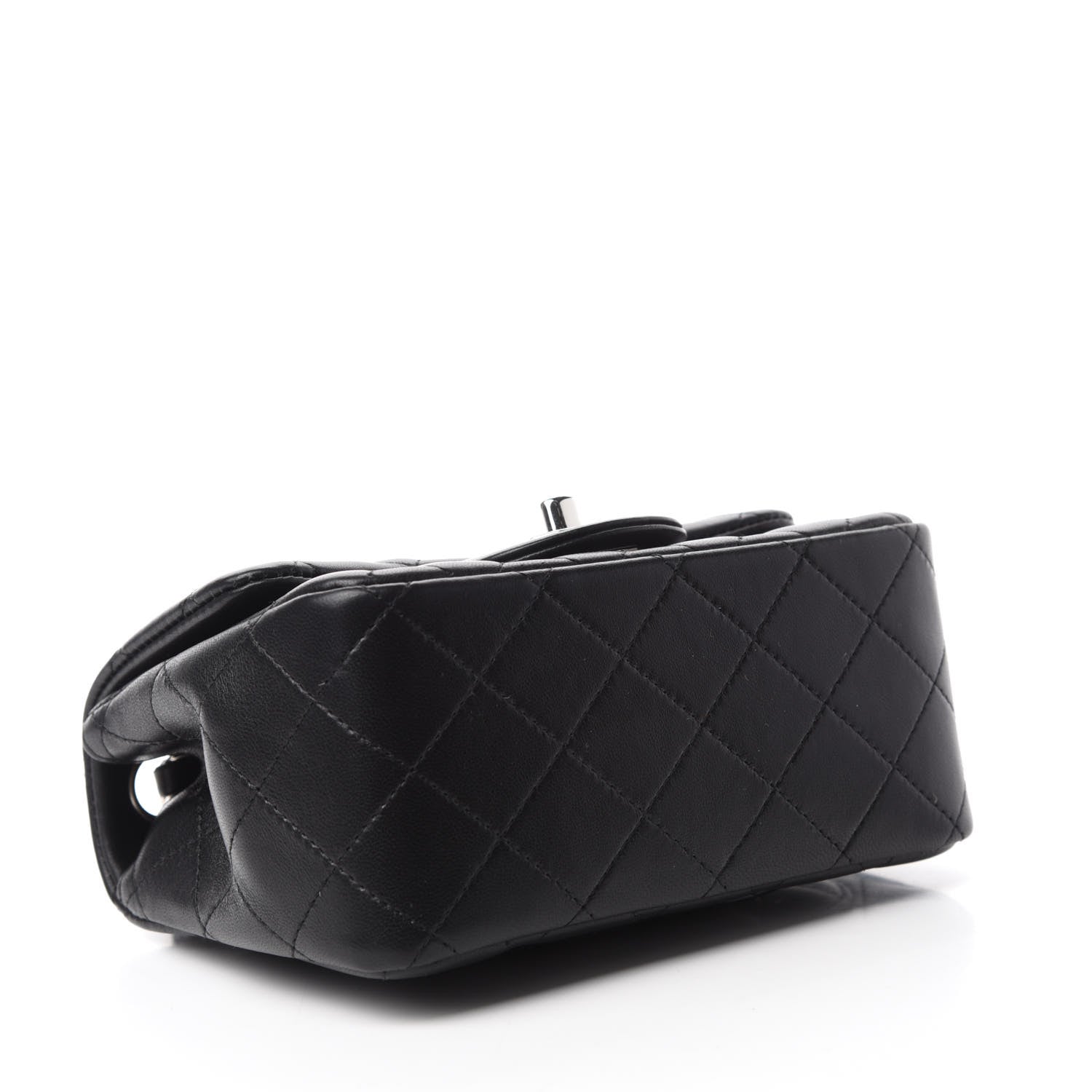 Chanel Lambskin Quilted Mini Square Flap Black 4 of 11