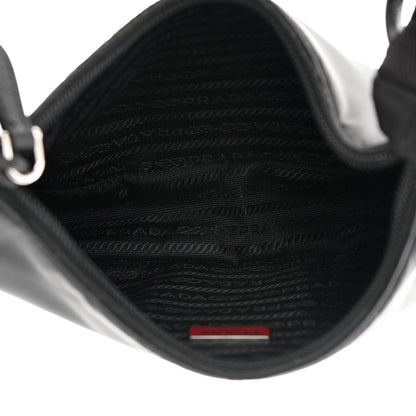 Prada Tessuto Nylon Saffiano Lunar New Year Mini Re-Edition 2000 Bag Black Fuoco 5 of 13