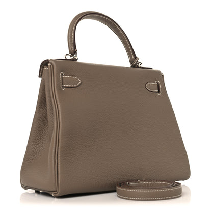 Hermes Togo Kelly Retourne 28 Etoupe 2 of 12