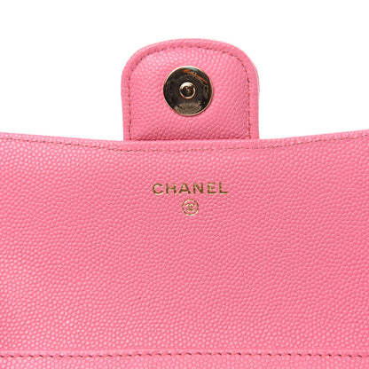 Chanel Caviar Quilted Glasses Case With Chain Pink 8 of 12