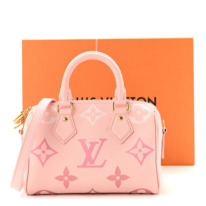 Louis Vuitton Empreinte Monogram Giant Speedy Bandouliere 20 Degrade Rose Pink 11 of 11