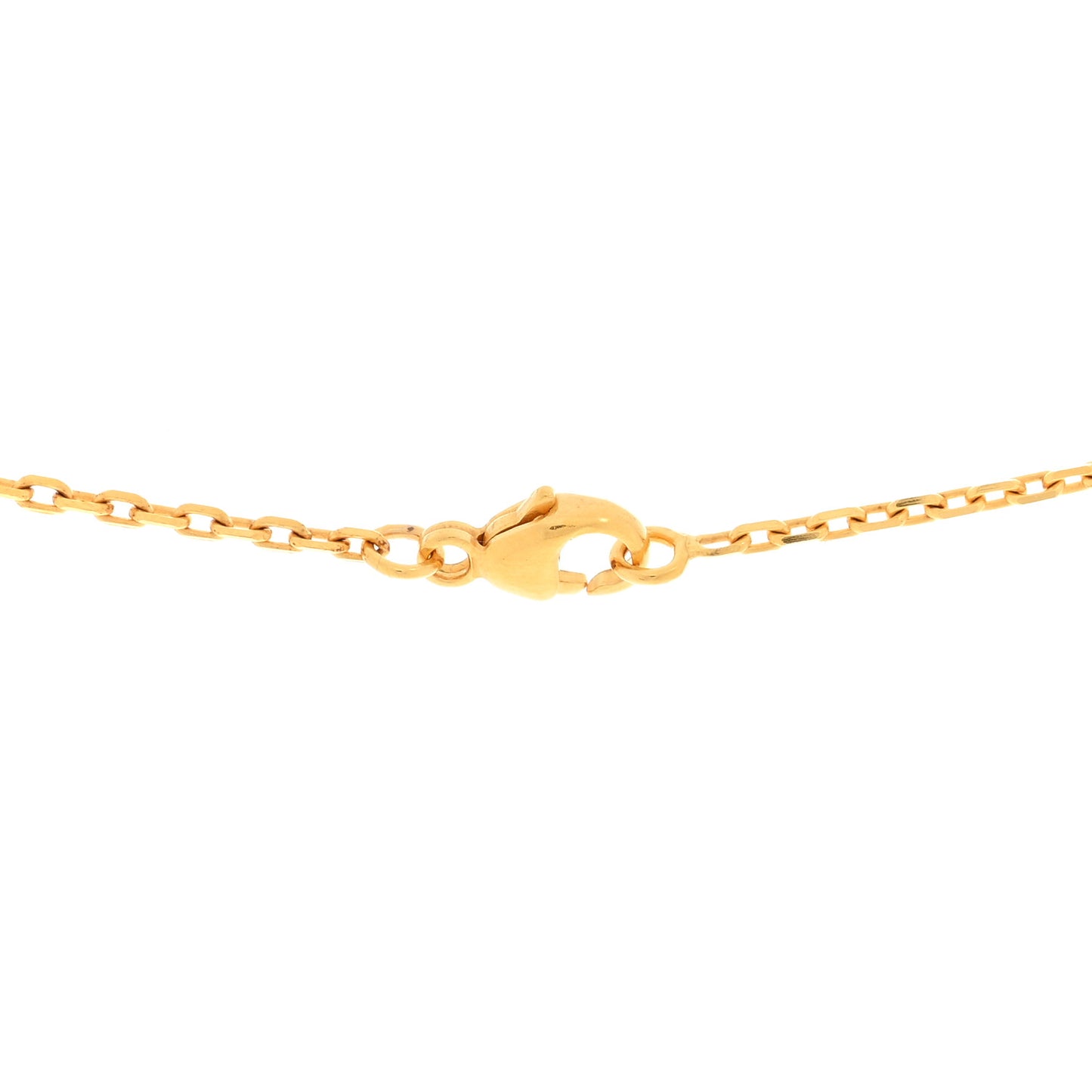 Lacquered Rose Gold Mini Pop H Pendant Necklace Rose Dragee