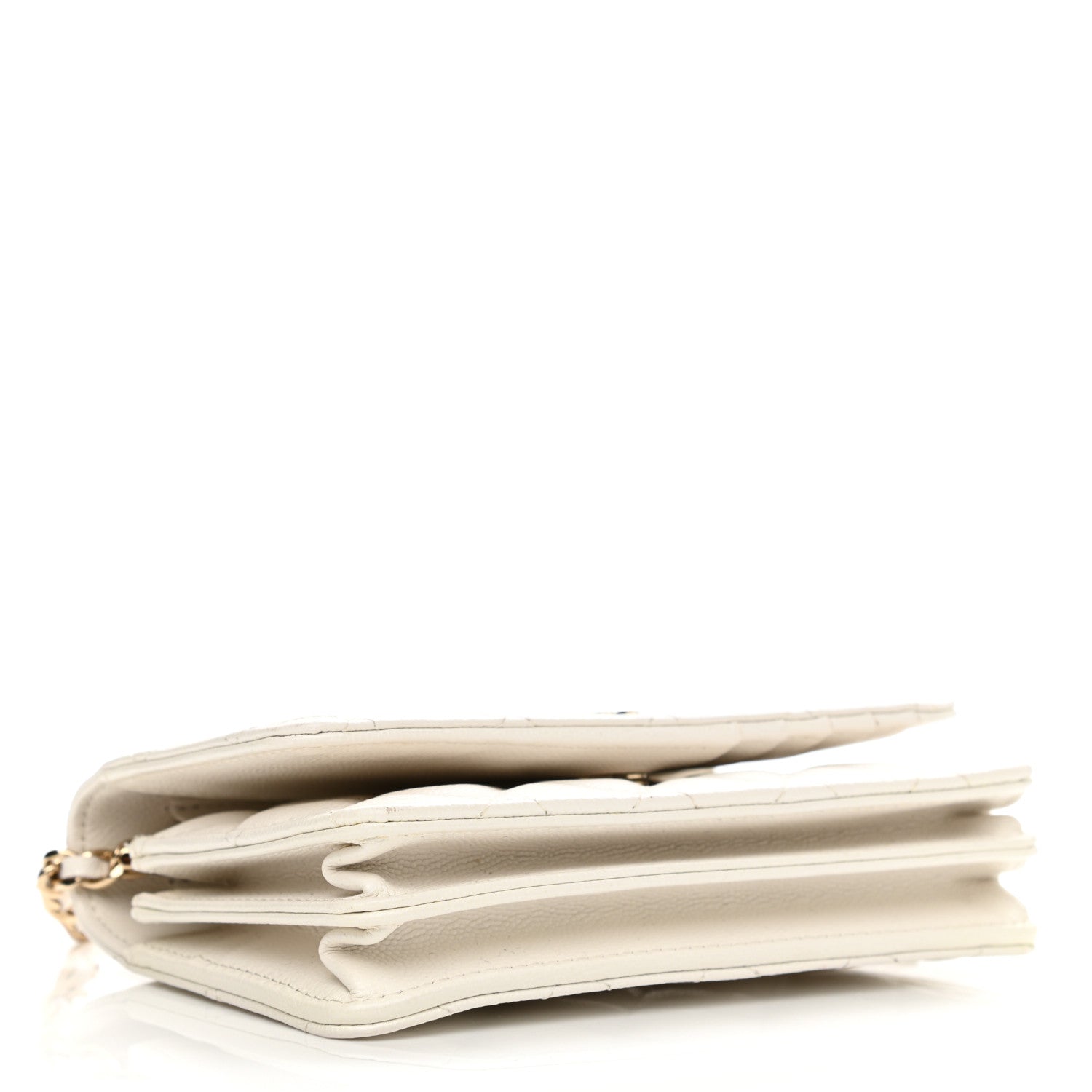 Chanel Caviar Quilted Mini Wallet On Chain WOC White 4 of 14