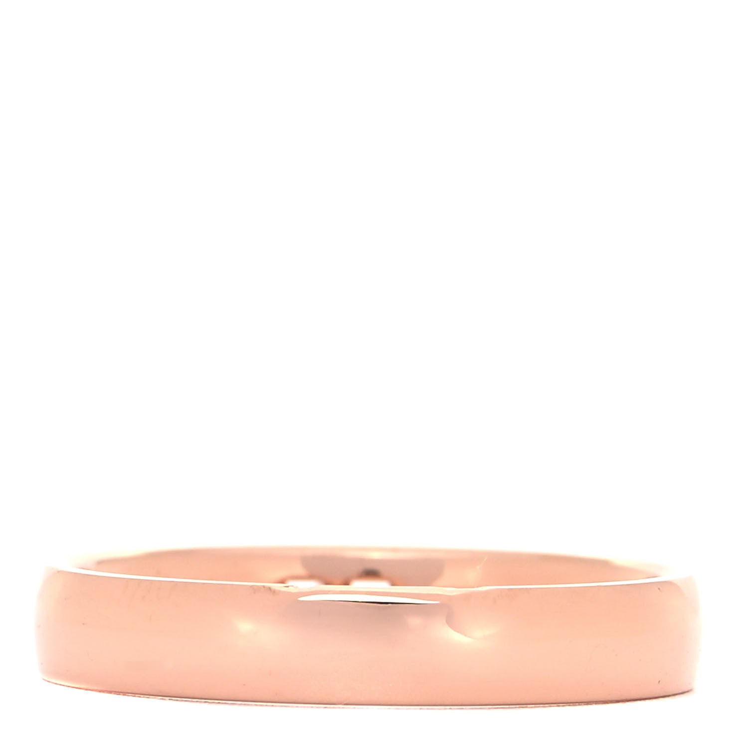 Hermes 18K Rose Gold Diamond Ever Herakles Wedding Band Ring 57 8 3 of 5