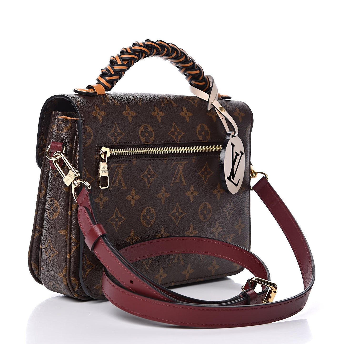 Monogram Braided Pochette Metis Safran