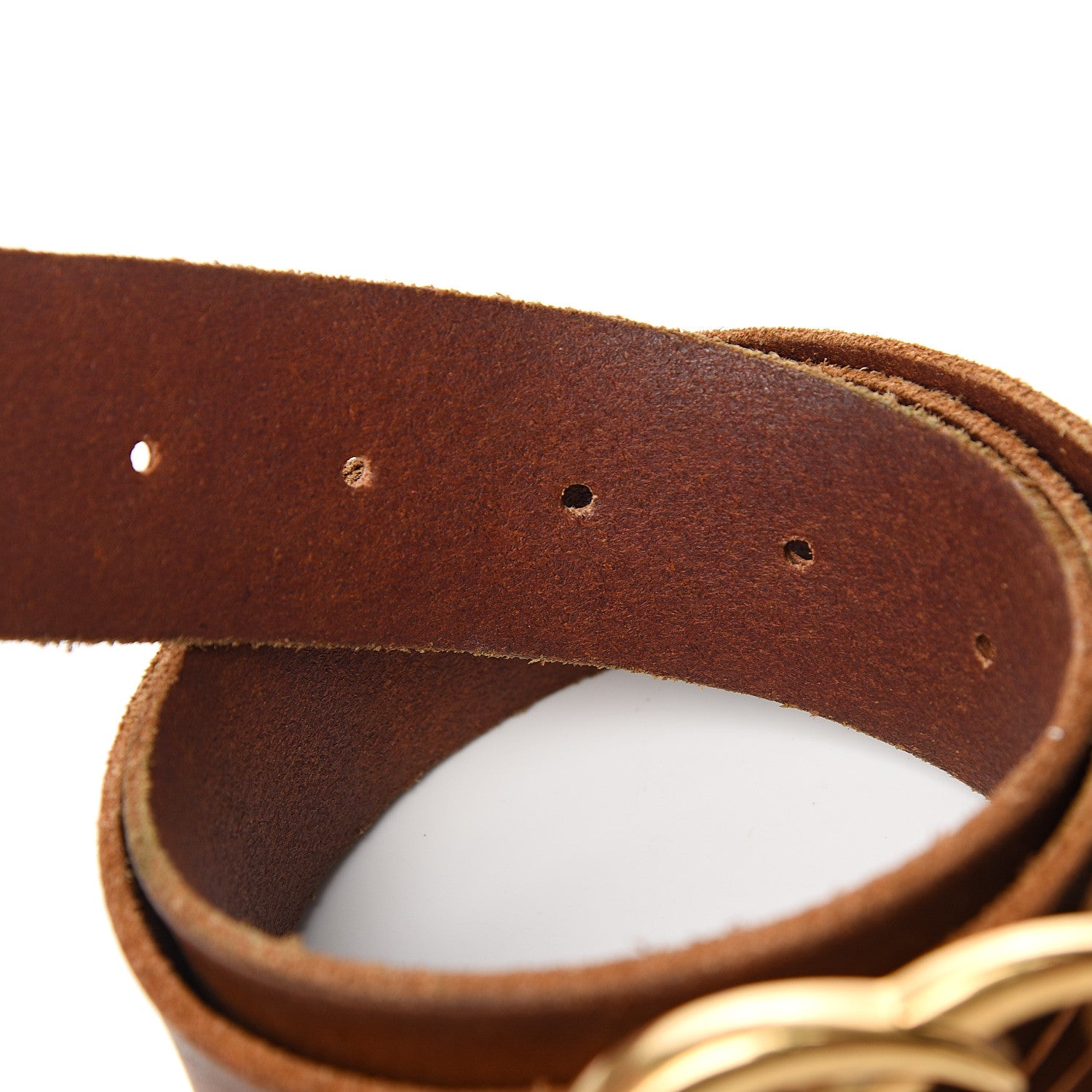 Gucci Faded Calfskin Double G 40mm Belt 80 32 Cuir 4 of 6