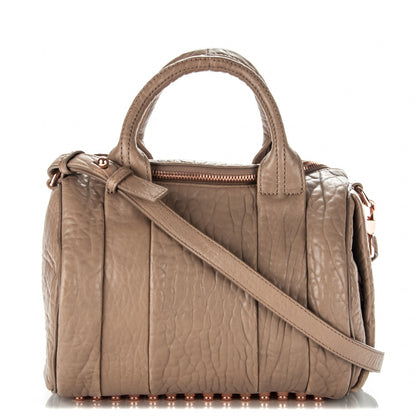 Alexander Wang Pebbled Lambskin Rockie Latte Rose Gold Hardware 1 of 7