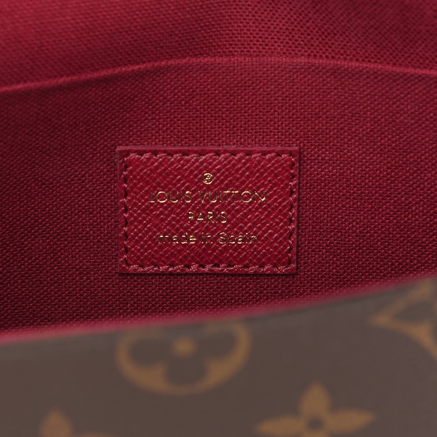 Louis Vuitton Monogram Pochette Felicie Chain Wallet Fuchsia 6 of 8