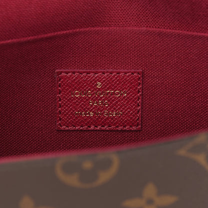 Louis Vuitton Monogram Pochette Felicie Chain Wallet Fuchsia 6 of 8