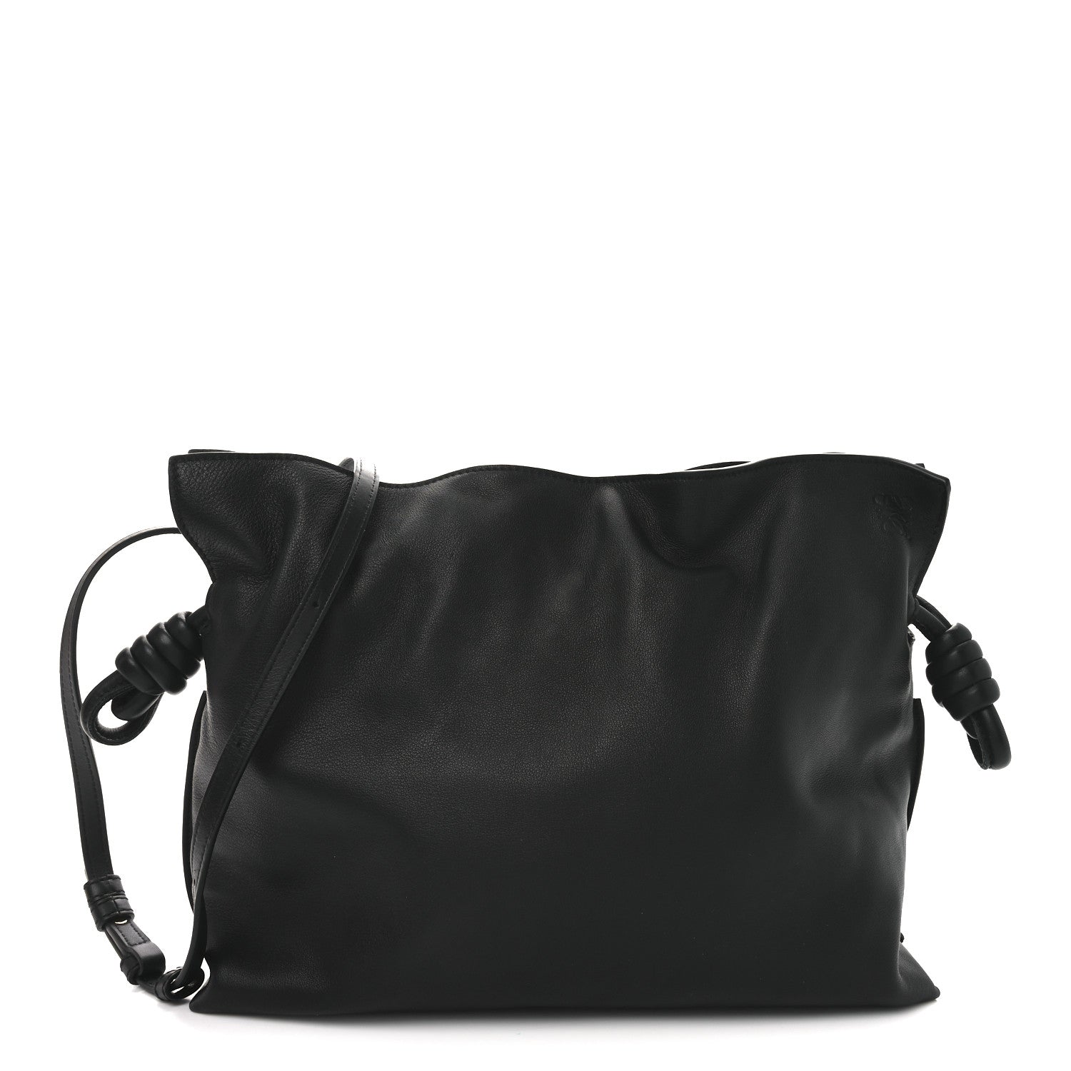 Loewe Nappa Medium Flamenco Knot Bag Black 1 of 9