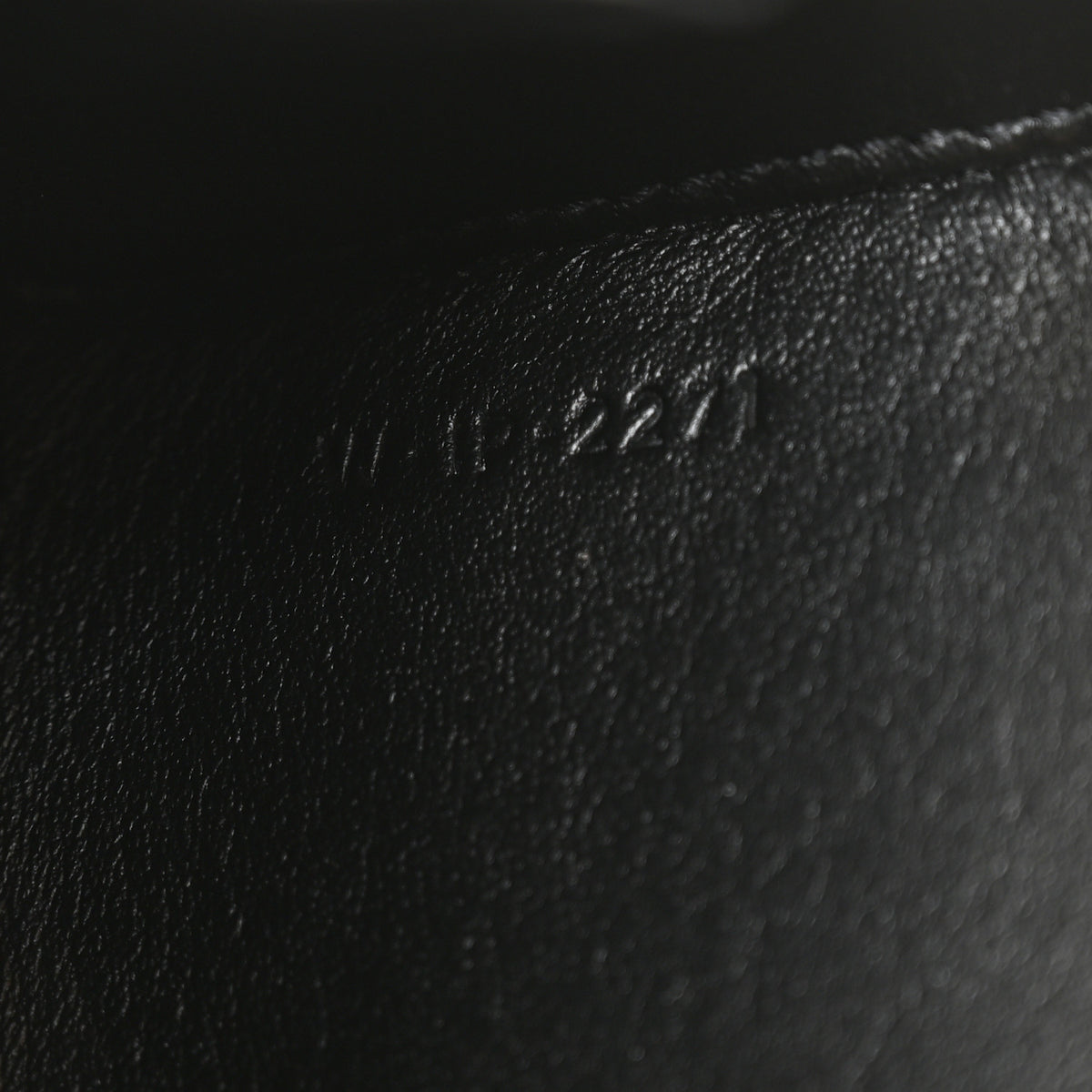 Shiny Calfskin Lana Triomphe Minaudiere Black