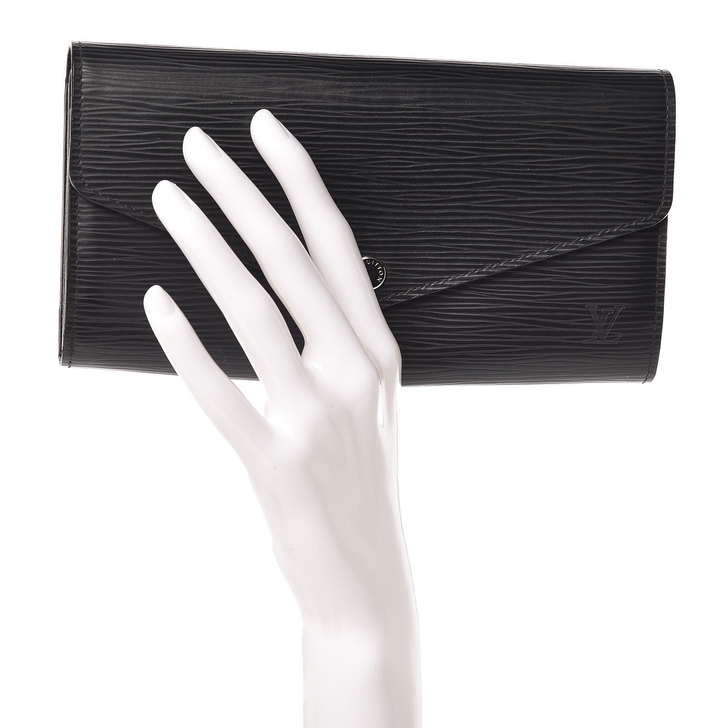 Louis Vuitton Epi Sarah Wallet NM Black 2 of 13