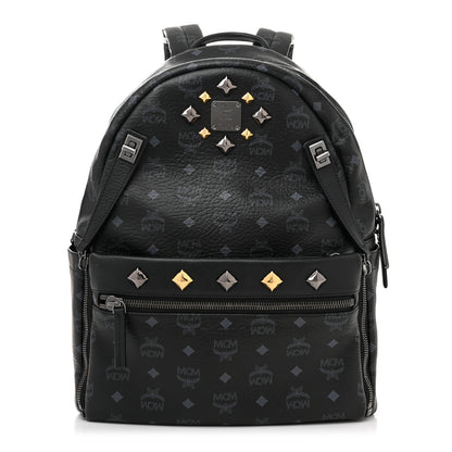 MCM Visetos Medium Stark Backpack Black 3 of 12