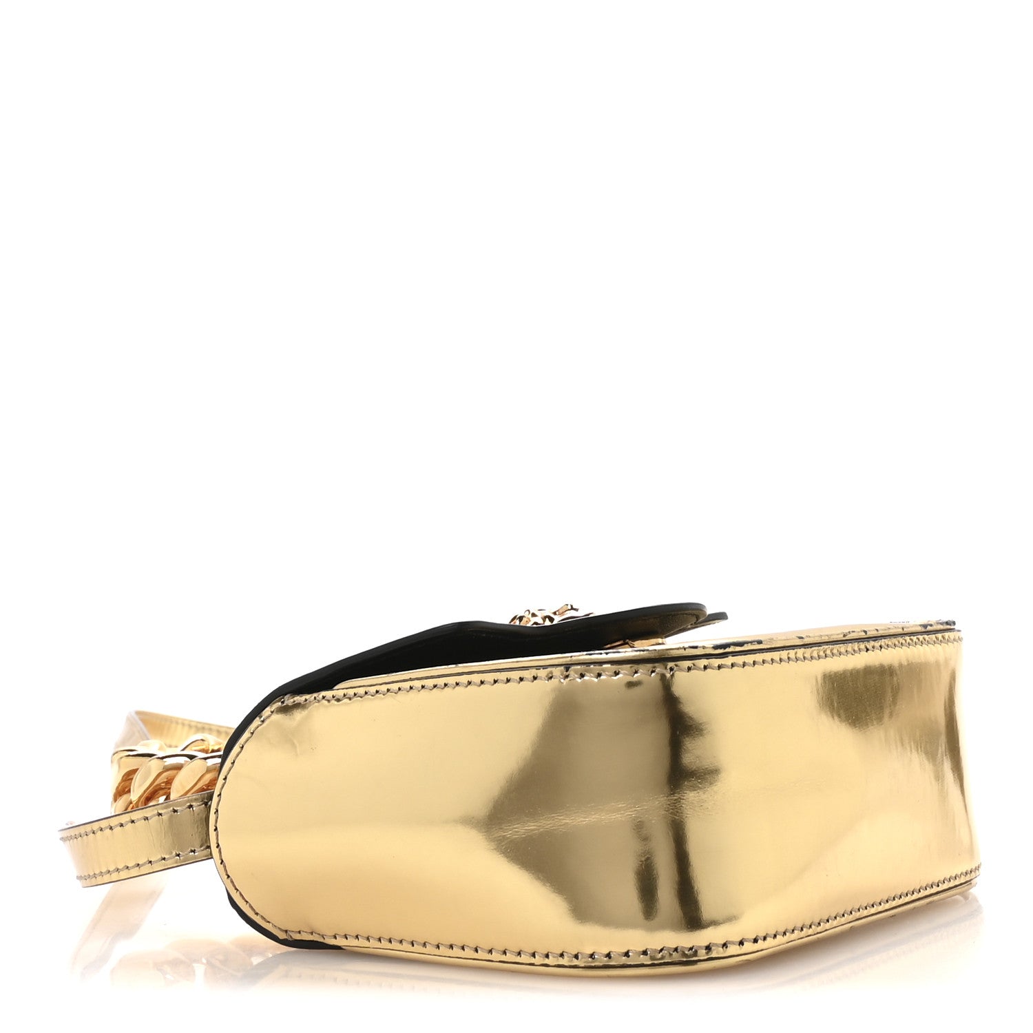 Versace Metallic Calfskin Mini La Medusa Bag Gold 1850449