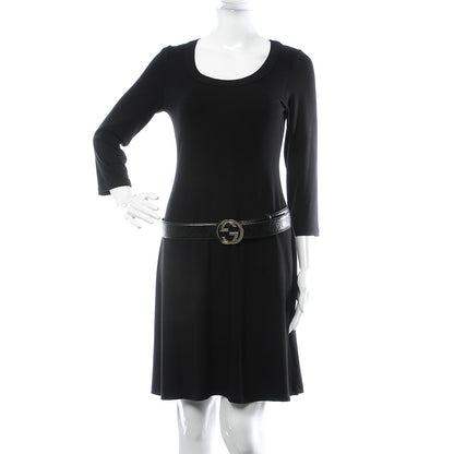 Gucci Guccissima Interlocking G Belt 90 36 Black 2 of 7