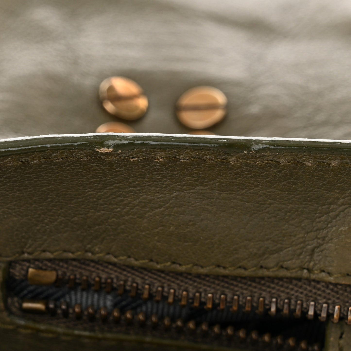 Lambskin Tiny PS1 Satchel Dark Olive