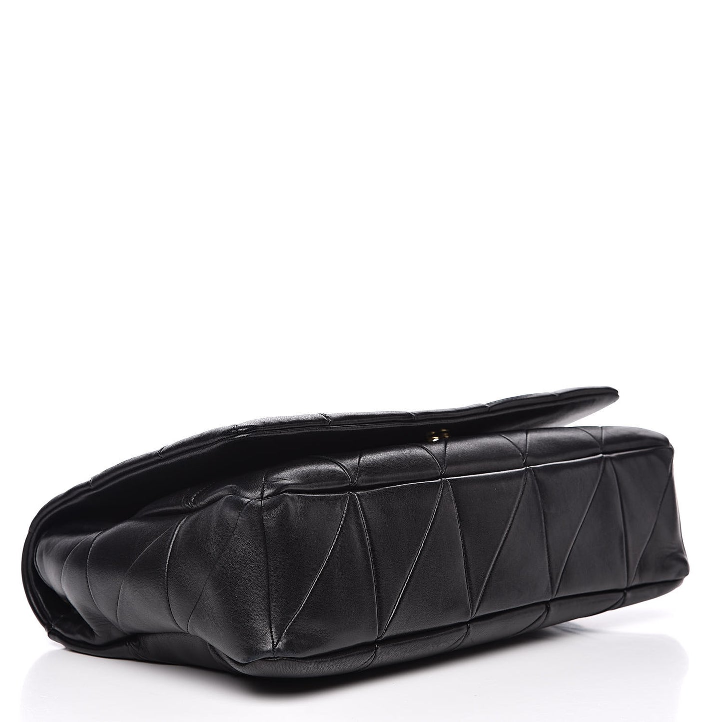 Lambskin Patchwork Monogram Large Jamie Black