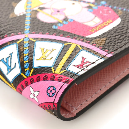 Louis Vuitton Monogram 2020 Christmas Animation Big Wheel Passport Cover Rose Ballerine 7 of 9