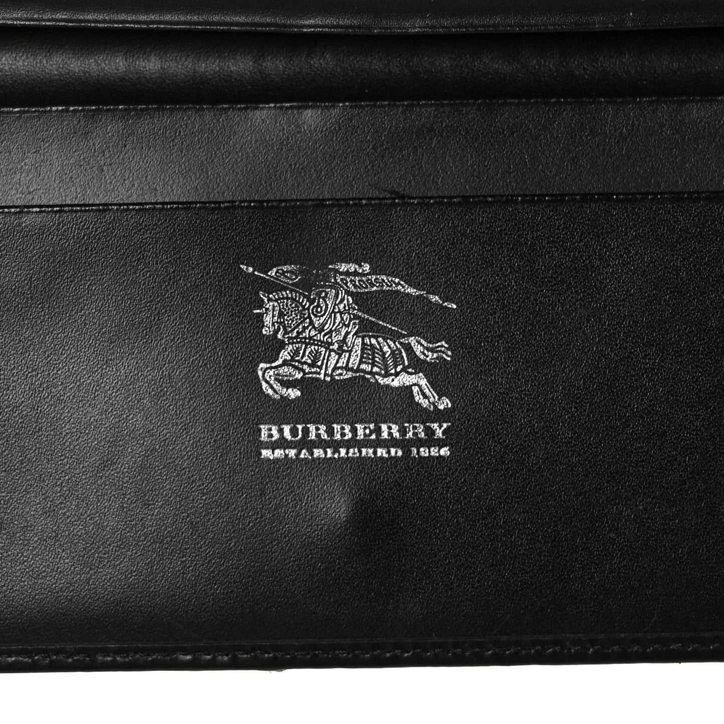 House Check Continental Wallet Black