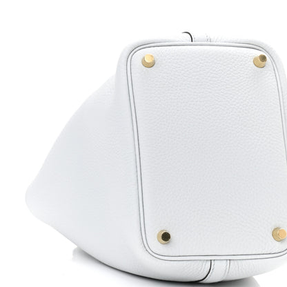 Hermes Taurillon Clemence Picotin Lock 18 PM Bleu Pale 8 of 9