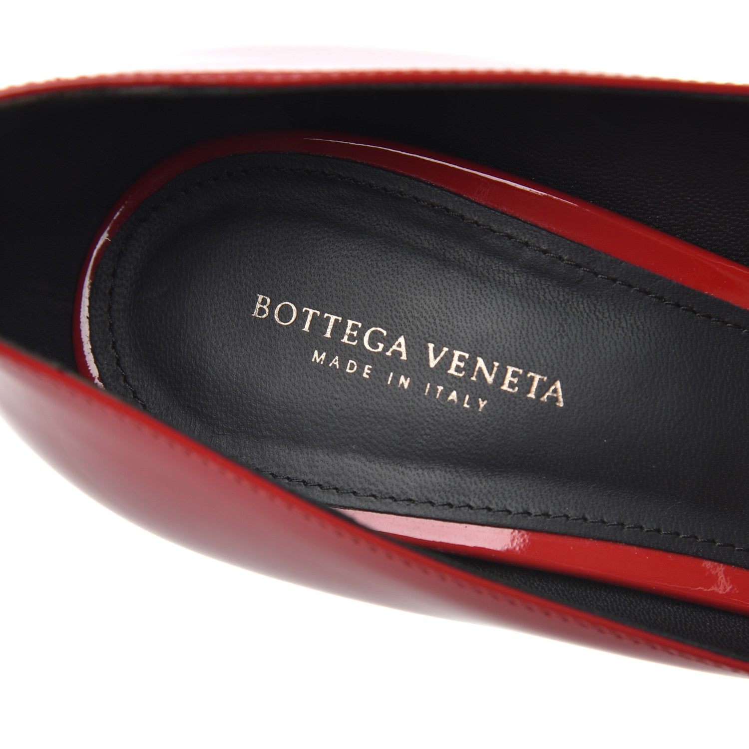 Bottega Veneta Patent Isabella Pumps 39.5 China Red Black 6 of 15