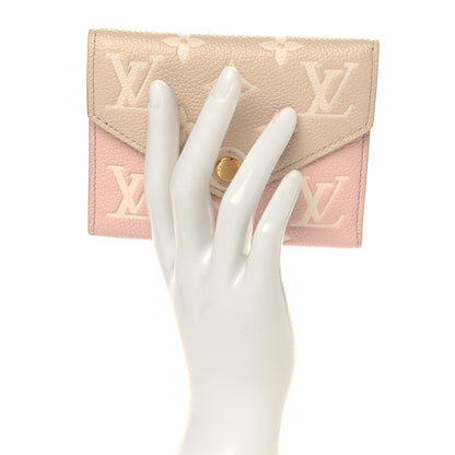 Louis Vuitton Empreinte Monogram Spring In The City Victorine Wallet Pink Beige Yellow 2 of 6