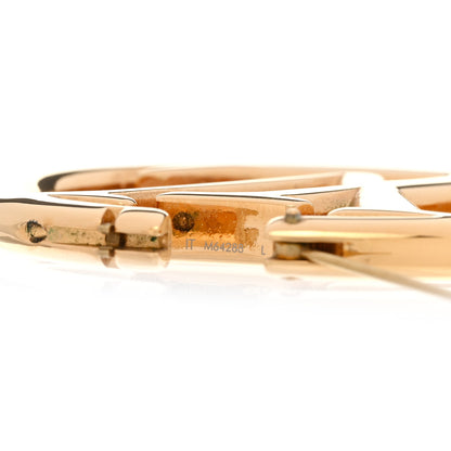 Louis Vuitton Metal Louise Hoop Earrings Gold 5 of 5
