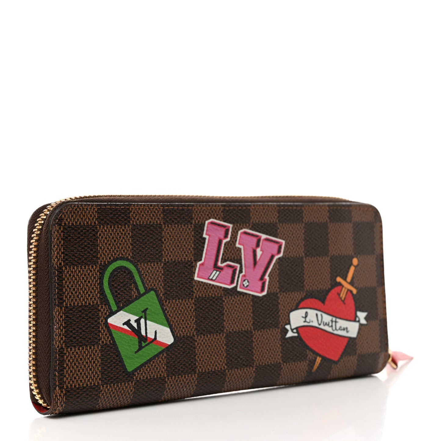 Damier Ebene Patches Clemence Wallet