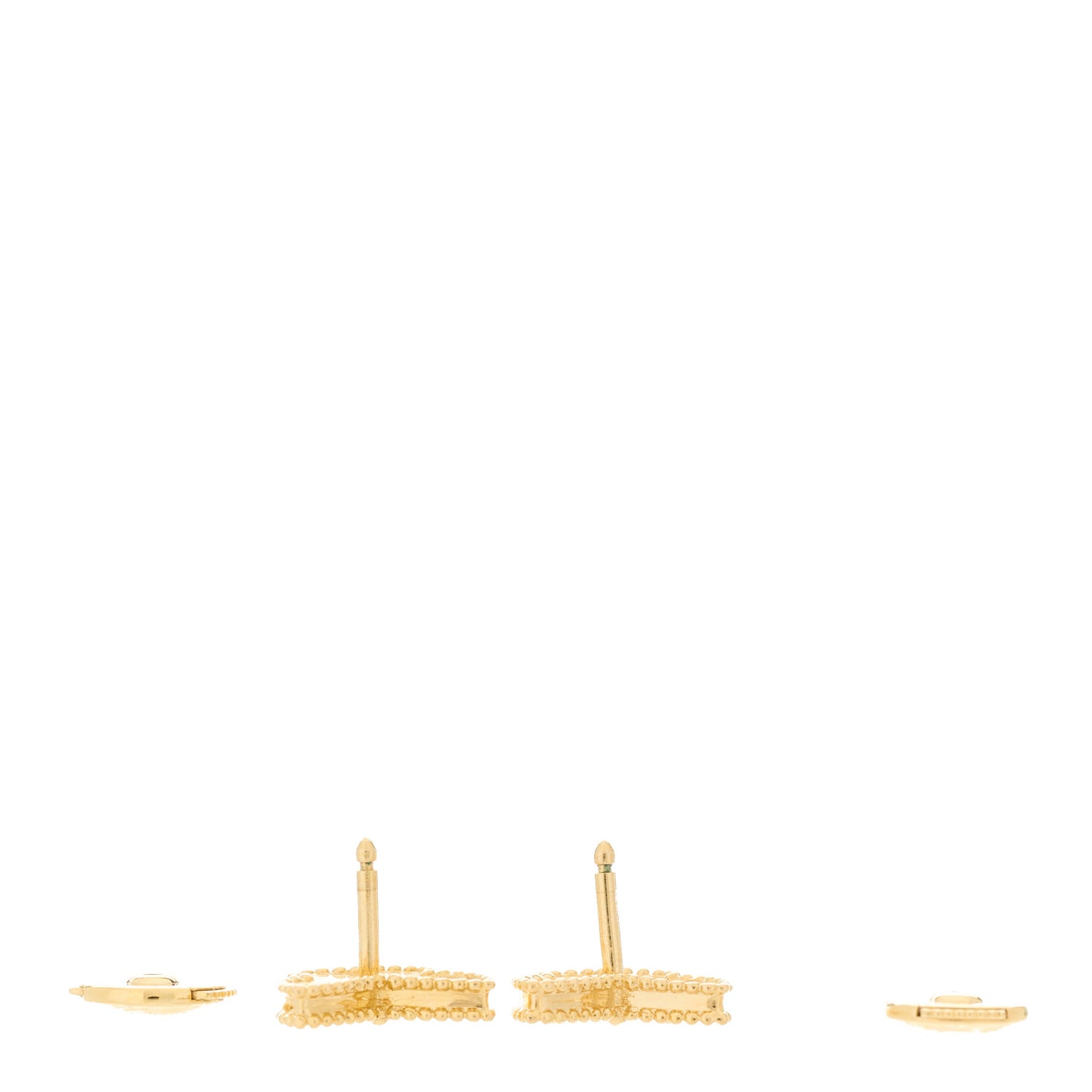 18K Yellow Gold Mother of Pearl Sweet Alhambra Butterfly Earrings