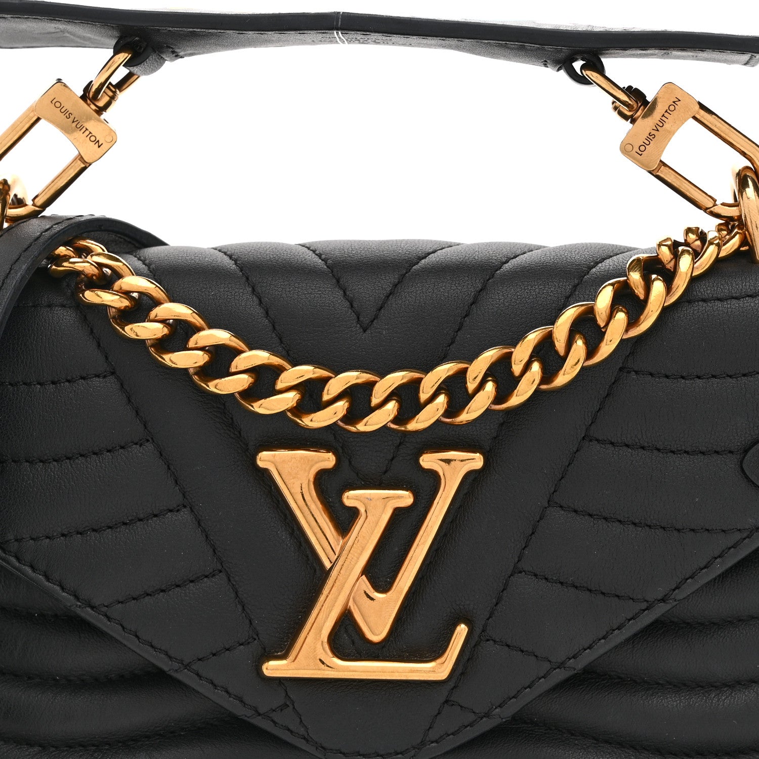 Louis Vuitton Calfskin New Wave Chain PM Black 7 of 9