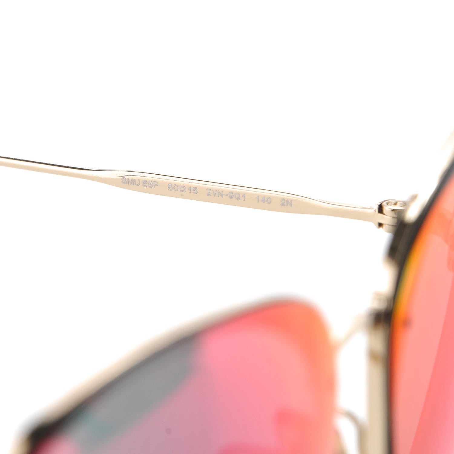 Miu Miu Aviator Sunglasses SMU53P Gold 5 of 7