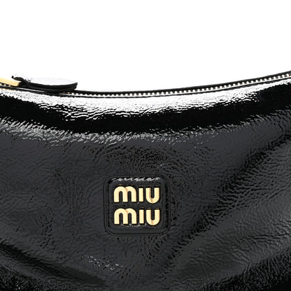 Miu Miu Naplak Patent Mini Spirit Cire Bag Black 7 of 13