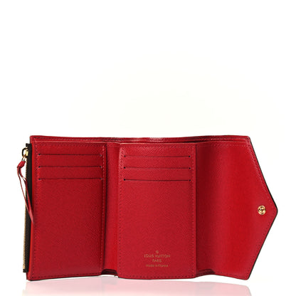 Louis Vuitton Damier Ebene Victorine Wallet Red 4 of 4