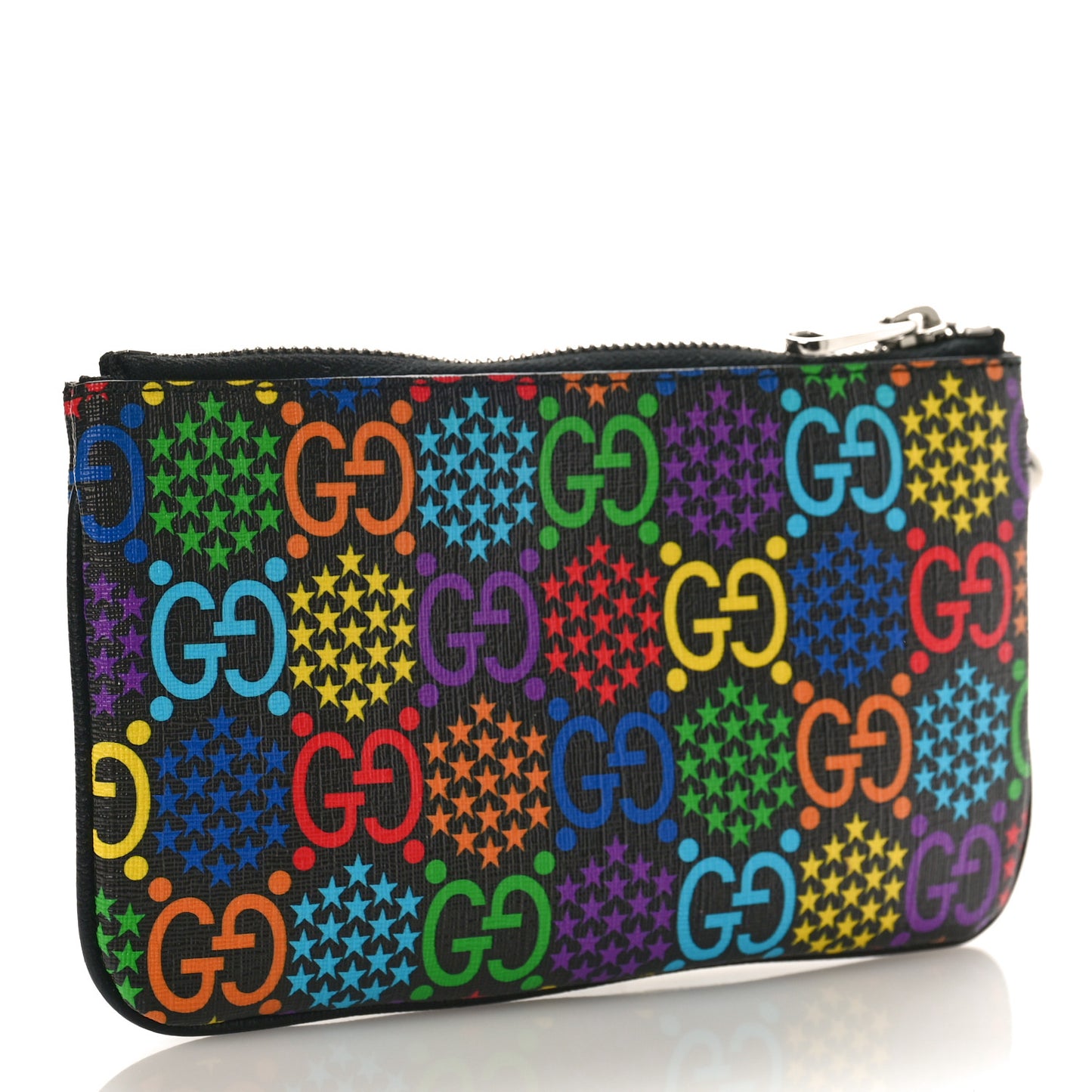 GG Supreme Monogram Psychedelic iPhone Pouch Black