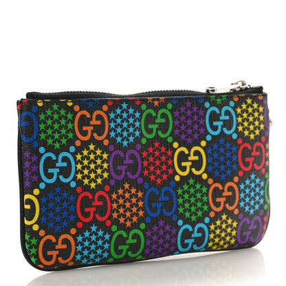 Gucci GG Supreme Monogram Psychedelic iPhone Pouch Black 3 of 8