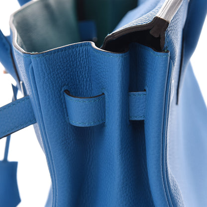 Hermes Togo Verso Birkin 35 Bleu Zanzibar Malachite 11 of 37