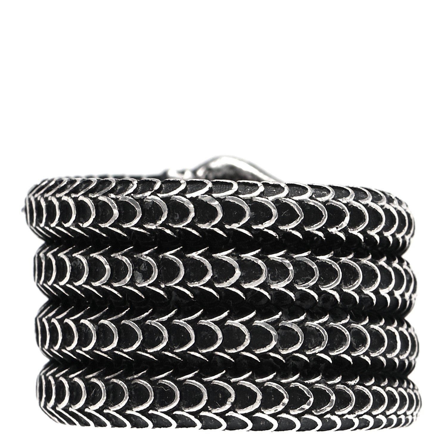 Gucci Sterling Silver Gucci Garden Snake Wrap Ring 62 10 3 of 5
