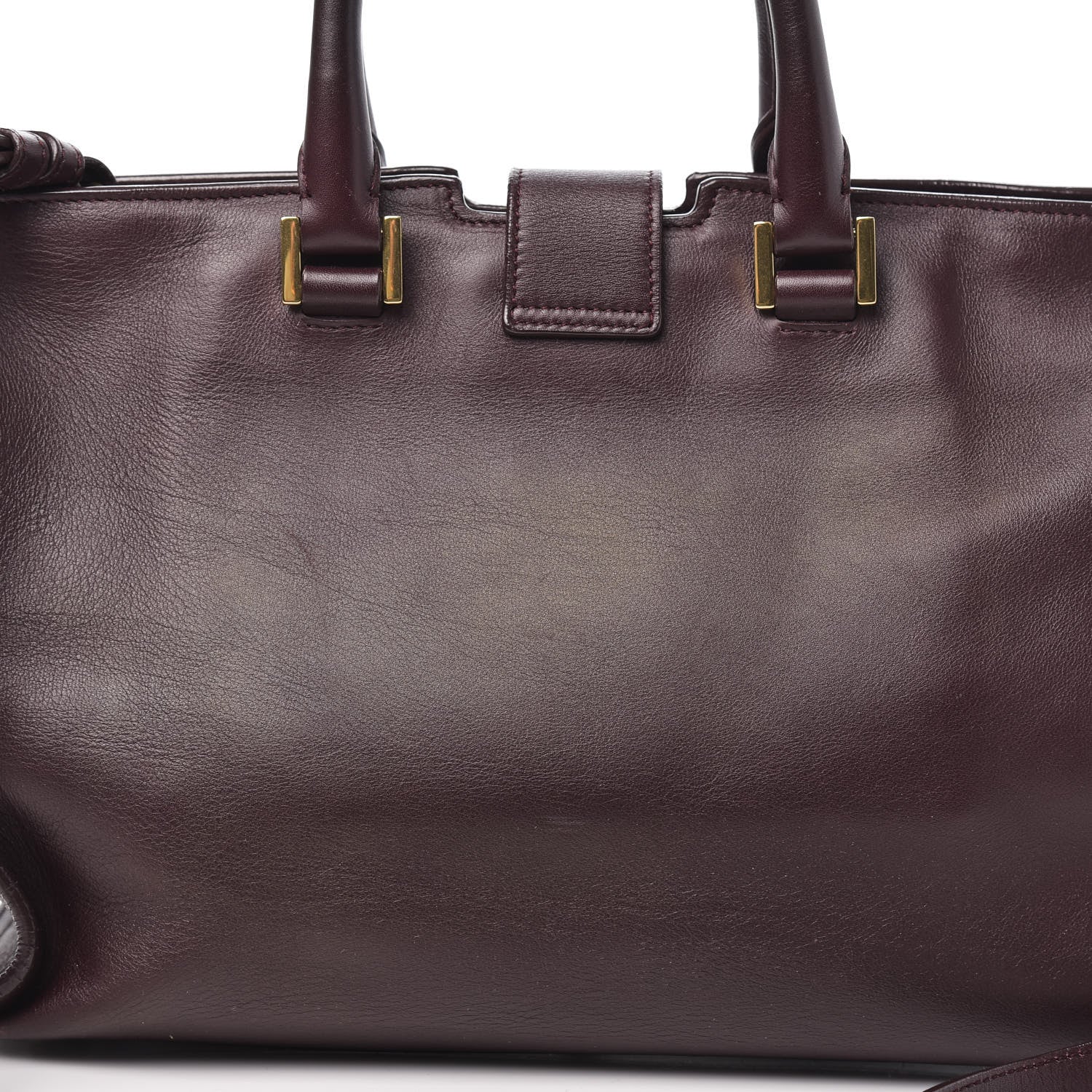 Saint Laurent Calfskin Small Classic Y Cabas Bordeaux 10 of 15