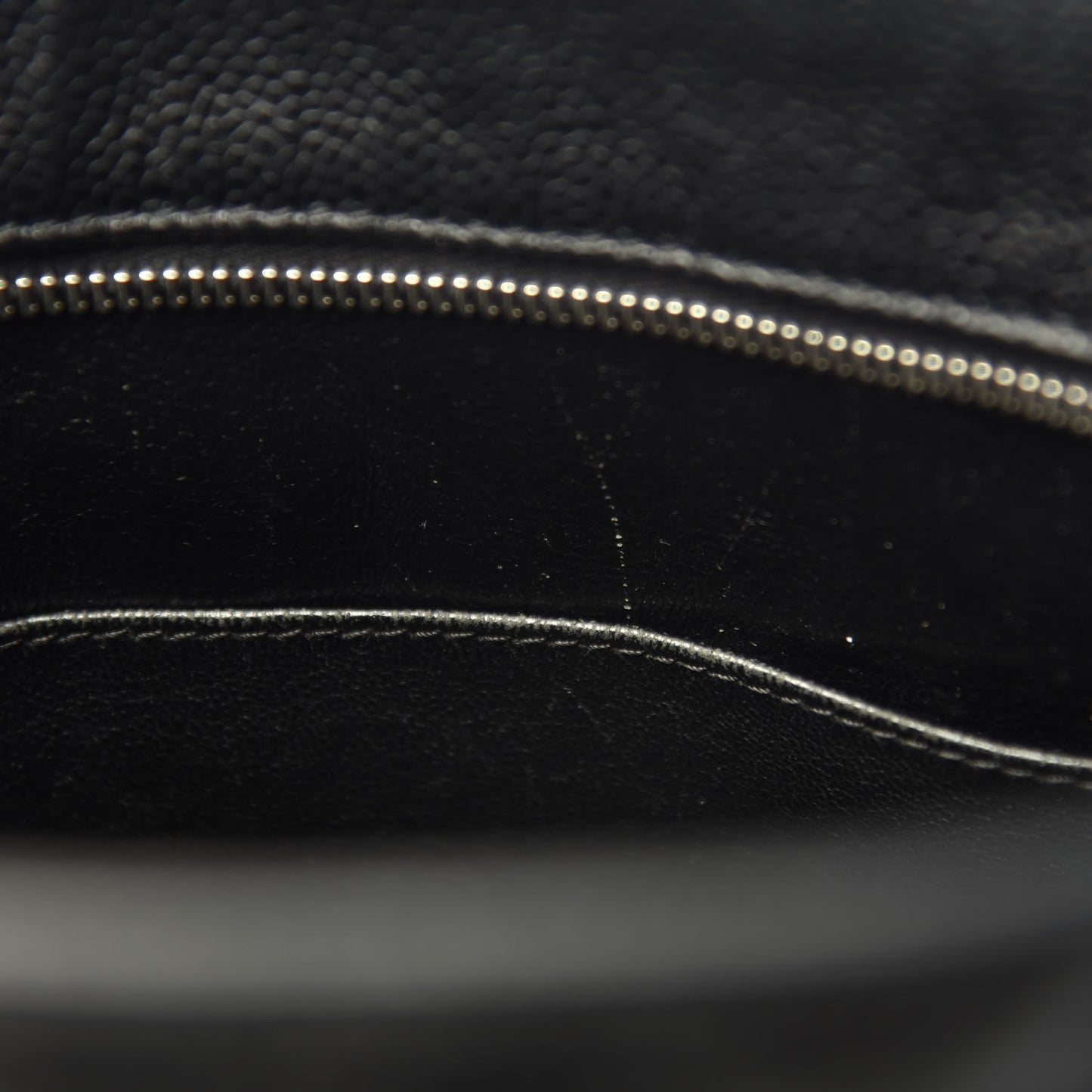 Caviar Quilted Medallion Tote Black