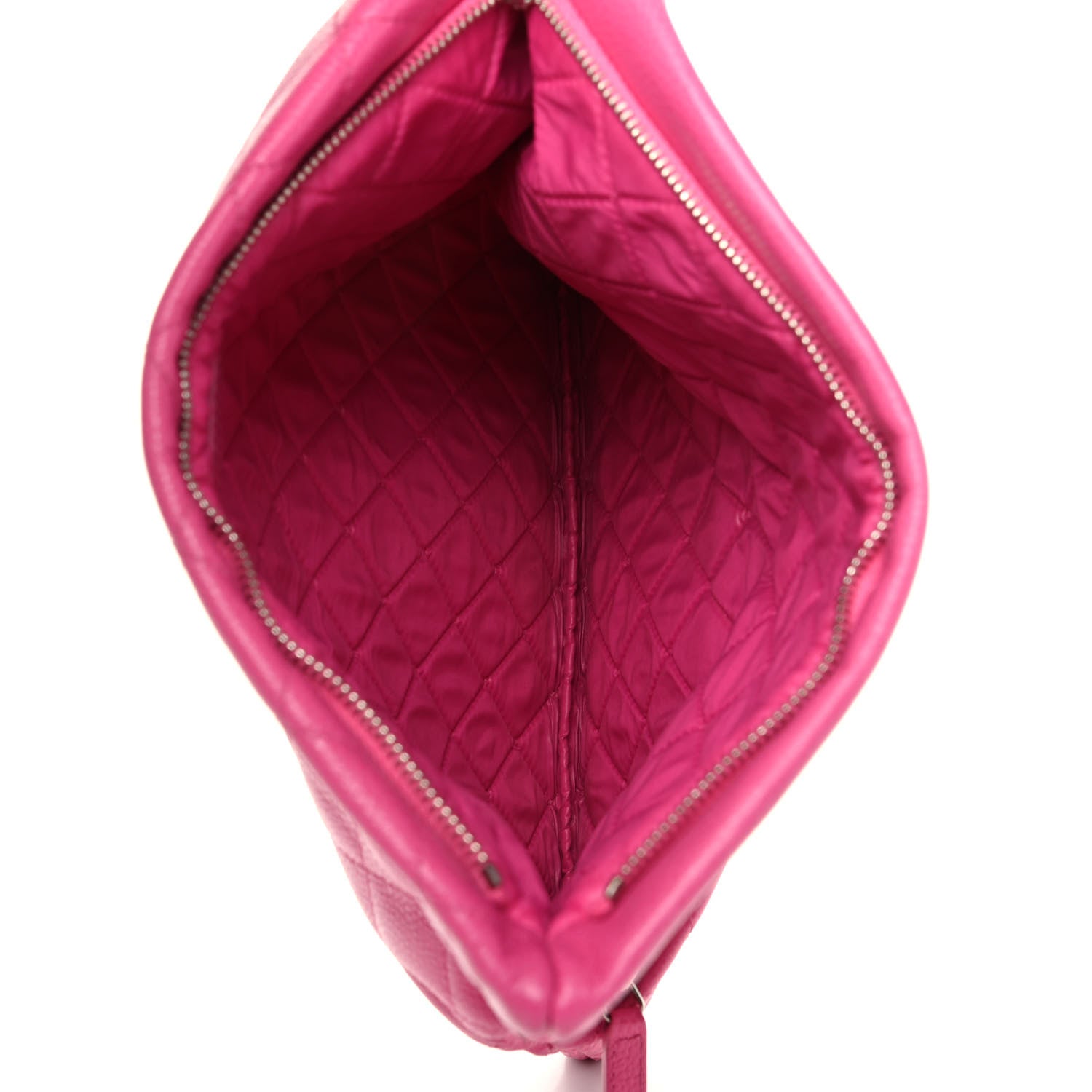 Chanel Caviar Quilted CC Beauty Clutch Pink 5 of 7